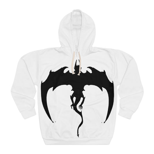Dragon Wings Unisex Pullover Hoodie, Cozy Hoodie for Gaming Fans, Fantasy Gift for Birthdays, Casual Wear, AOP Design