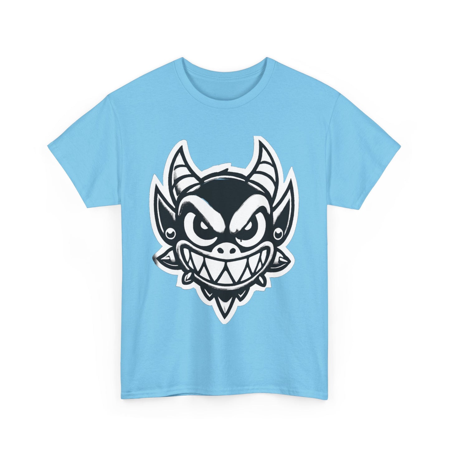 Evil Dragon Cotton Tee - Streetwear Artistic T-Shirt