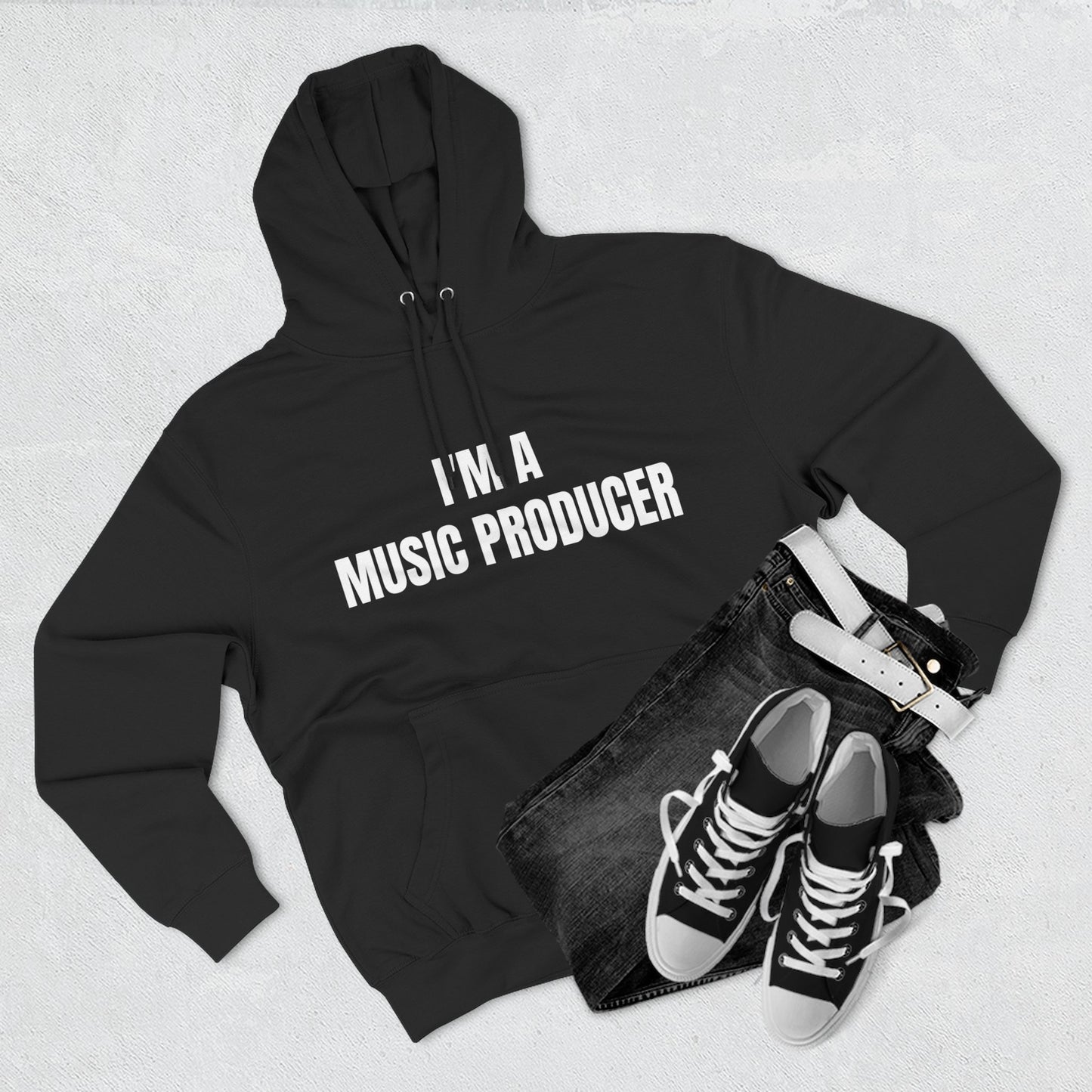Music Producer Fleece Hoodie - Stylish Comfort for Creatives