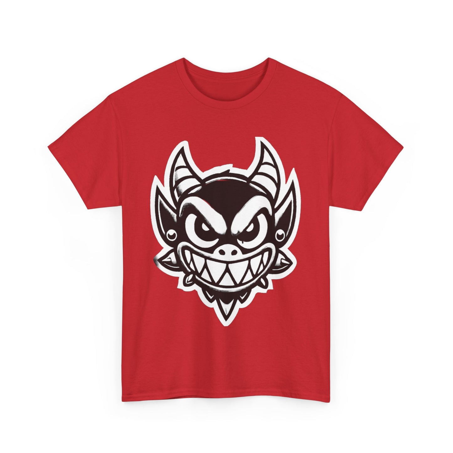 Evil Dragon Cotton Tee - Streetwear Artistic T-Shirt