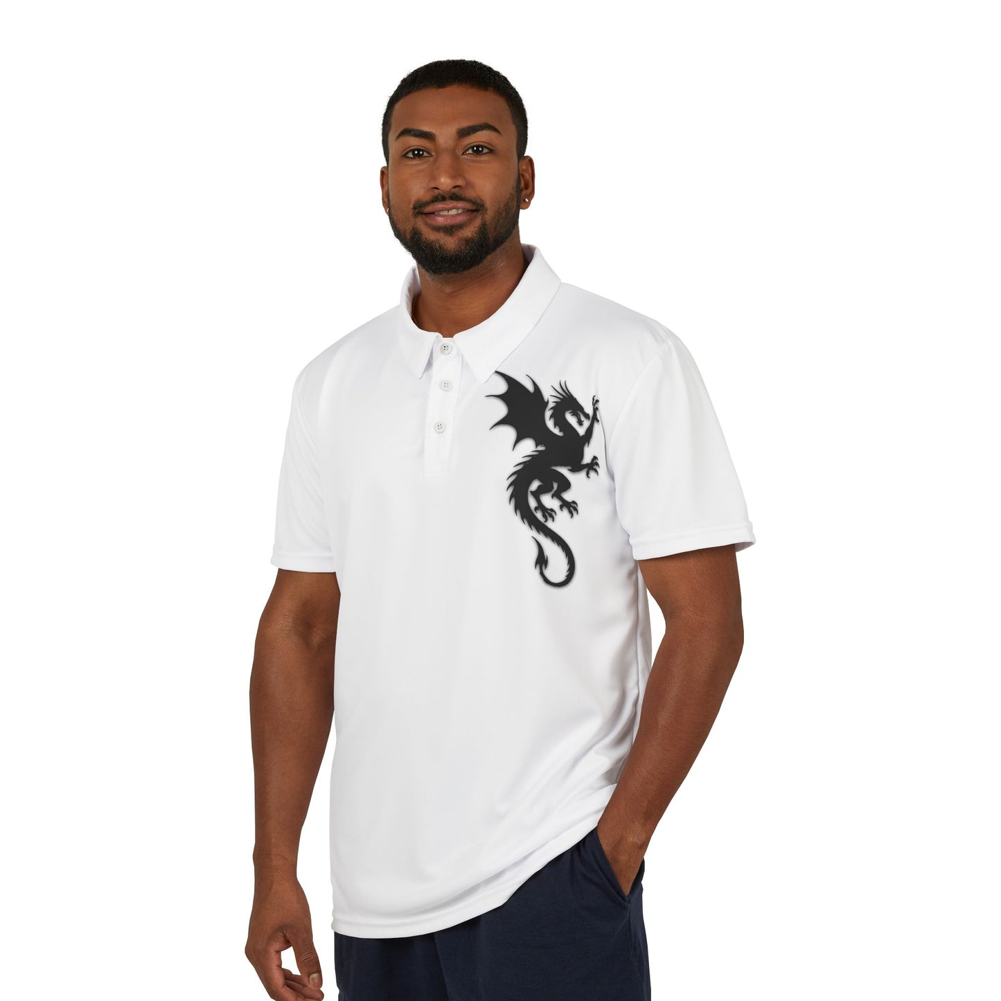 Dragon Design Unisex Polo Shirt