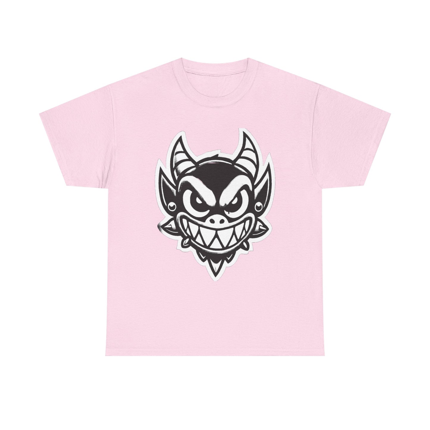 Evil Dragon Cotton Tee - Streetwear Artistic T-Shirt