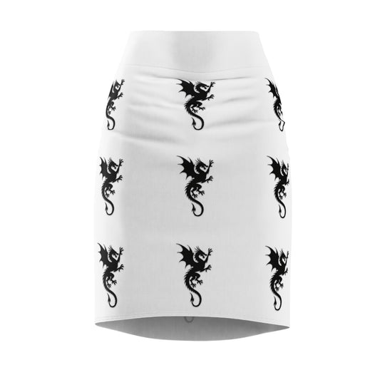 Dragon Design Women's Pencil Skirt - Stylish and Edgy Fashion